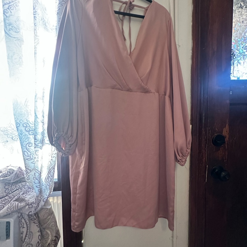 ASOS Blush Long Sleeve Dress